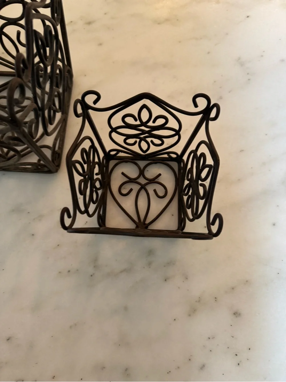 Southern Living Black Scrollwork Metal Nesting Holders